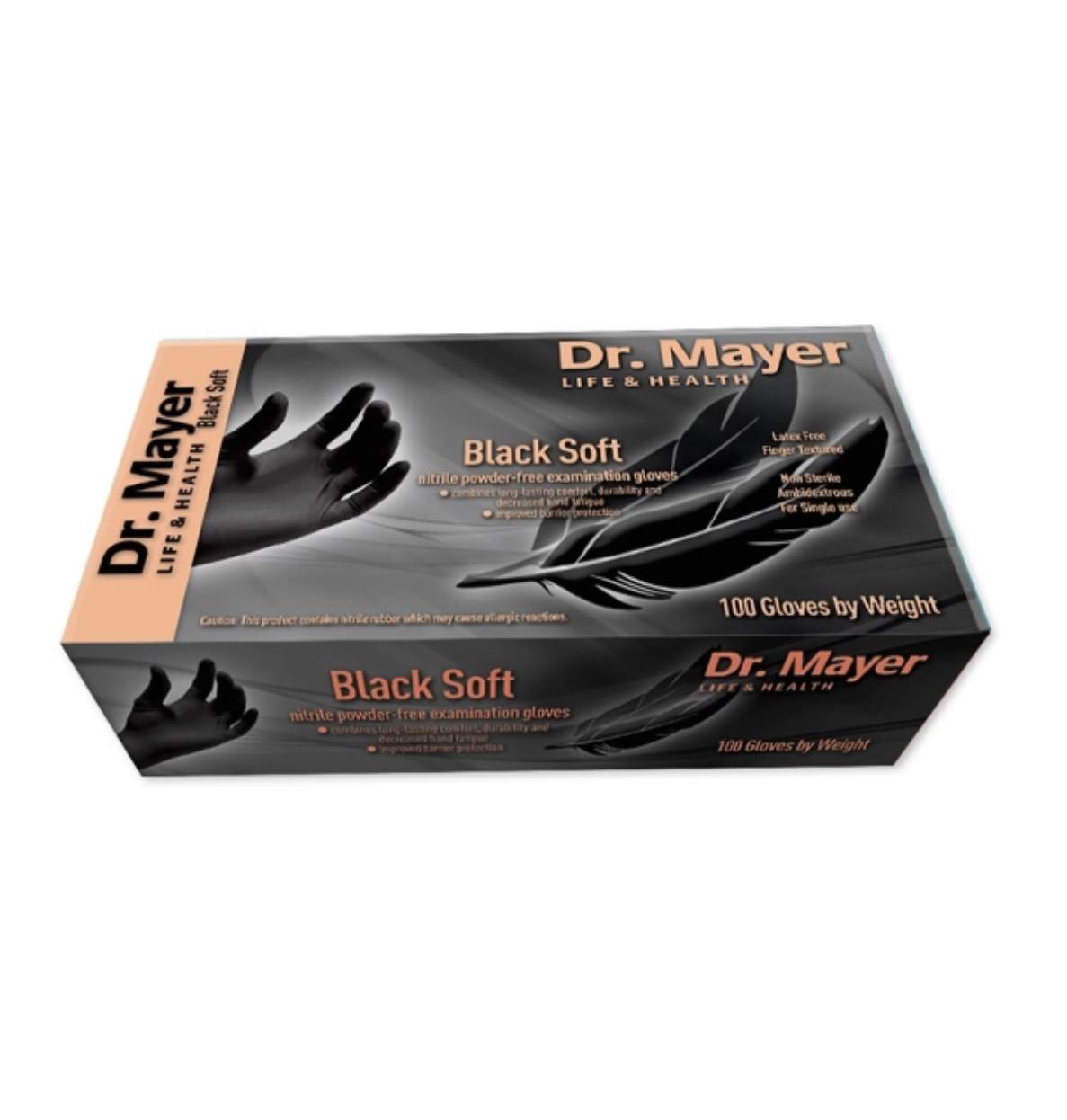 trough disguise Peave DR.MAYER- Manusi Nitril soft Negre – L – 100 buc - Barber Supply